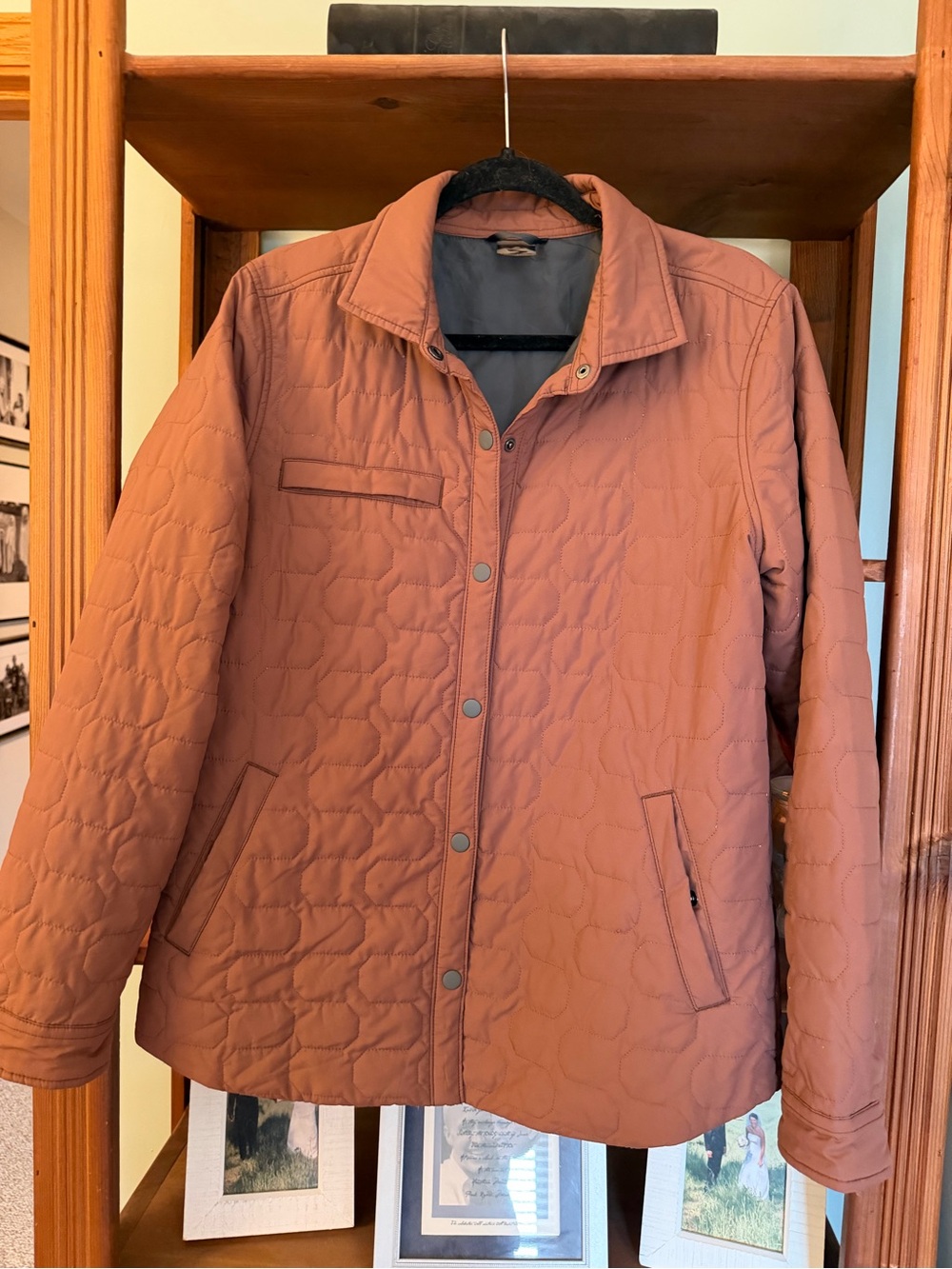 Quilted Women's Jacket in Dusty Rose